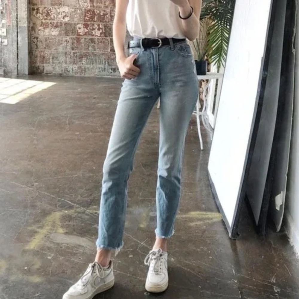 Abercrombie & Fitch Curve Love High Rise Super Skinny Ankle Jean